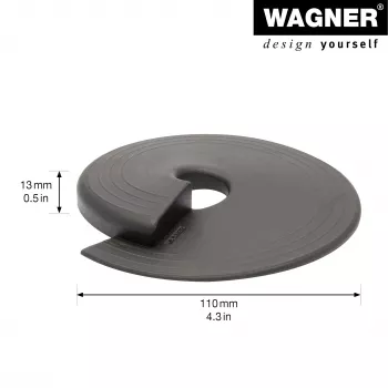 Wagner design yourself EH 6981 durų stabdiklis, lipnus, permatomas, TPE, 38 mm skersmens, 22 mm aukščio 15698101