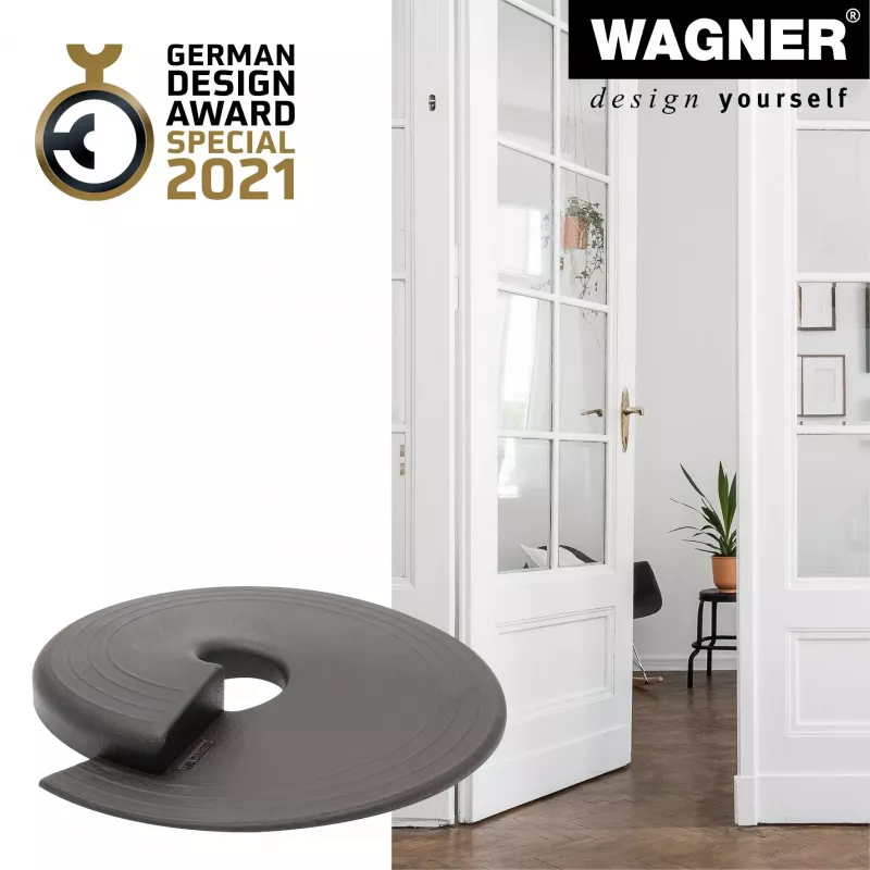 Wagner design yourself EH 6981 durų stabdiklis, lipnus, permatomas, TPE, 38 mm skersmens, 22 mm aukščio 15698101