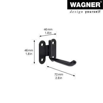 Wagner design yourself sieninis laikiklis WH 2091 juodas (15209101)