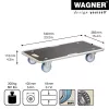 Wagner design yourself Transport Roller MM 1345 rudas 36,5 x 74,0 x 14,5 cm, iki 300 kg (20134501)