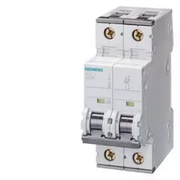 Siemens SENTRON 5SY4502-7 automatinis grandinės pertraukiklis 4 polių C 2A 400V 10kA