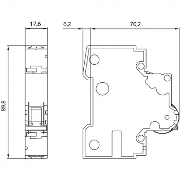 Siemens 5SY41065 automatinis jungiklis 1P 6A A tipo 10kA 230/400V