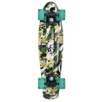 SCHILDKROT Retro Skateboard Free Spirit Camouflage, polipropileno (PP) sustiprinta lenta, 560 x 140 mm, 1 vnt. (510781)