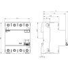 Siemens SENTRON 5SV36448 diferencinės srovės automatinis jungiklis, A tipo, 40 A, 300 mA, 4 polių, 400 V, selektyvus