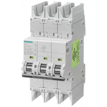 Siemens SENTRON 5SJ4 3 polių automatinis grandinės pertraukiklis, C charakteristika, 16 A, 6 kA, 400 V AC 5SJ43167HG42