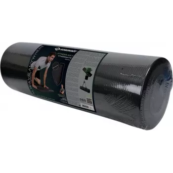 SCHILDKROT fitneso kilimėlis 15 mm juodas neslystantis NBR 183x61 cm su nešiojimo dirželiu 960160