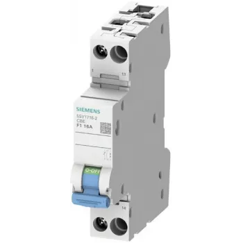Siemens 5SY17042 automatinis grandinės pertraukiklis 1P Z 4A 10kA su pagalbiniu kontaktu 1NO