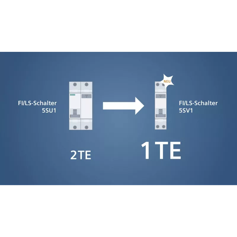 Siemens 5SV1316-7KK06 RCBO, 1P+N, 6 A, C charakteristikos, 30 mA, A tipo, 6 kA