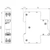 Siemens 5SV1316-7KK06 RCBO, 1P+N, 6 A, C charakteristikos, 30 mA, A tipo, 6 kA