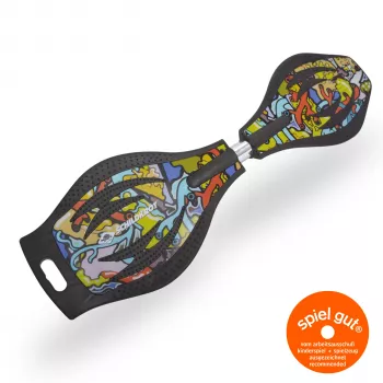 SCHILDKROT Waveboard Good Vibes Graffiti didelis plastikinis denis su neslystančia struktūra 510801