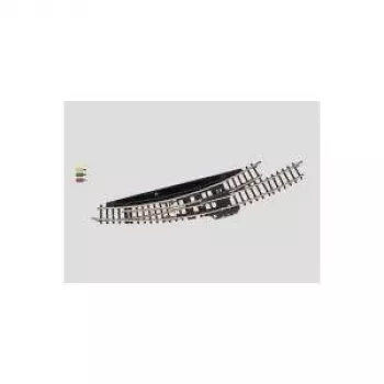 Märklin Z geležinkelio elektromagnetinė kreivoji rodyklė kairė - juoda/geltona 8568