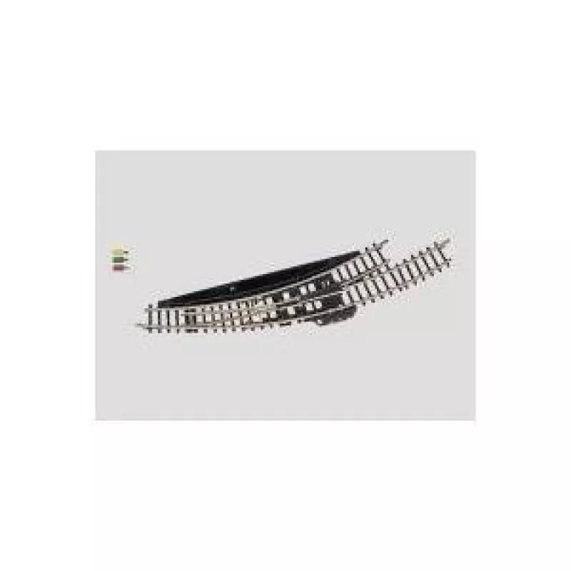 Märklin Z geležinkelio elektromagnetinė kreivoji rodyklė kairė - juoda/geltona 8568