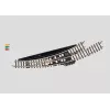 Märklin Z geležinkelio elektromagnetinė kreivoji rodyklė kairė - juoda/geltona 8568