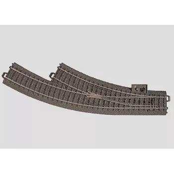 Märklin 24672 HO C-Track lenktas bėgis R2 30° (12 vnt. ratui)