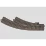 Märklin 24672 HO C-Track lenktas bėgis R2 30° (12 vnt. ratui)