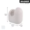 Wagner design yourself PILL drabužių kablys pilkos spalvos 1 kablys 17041421