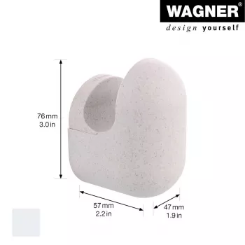 Wagner design yourself PILL drabužių kablys pilkos spalvos 1 kablys 17041421