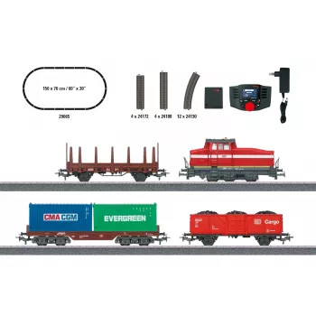 Märklin 29065 H0 skaitmeninis pradinis rinkinys „Modern Shunting Operation“ su DHG 500