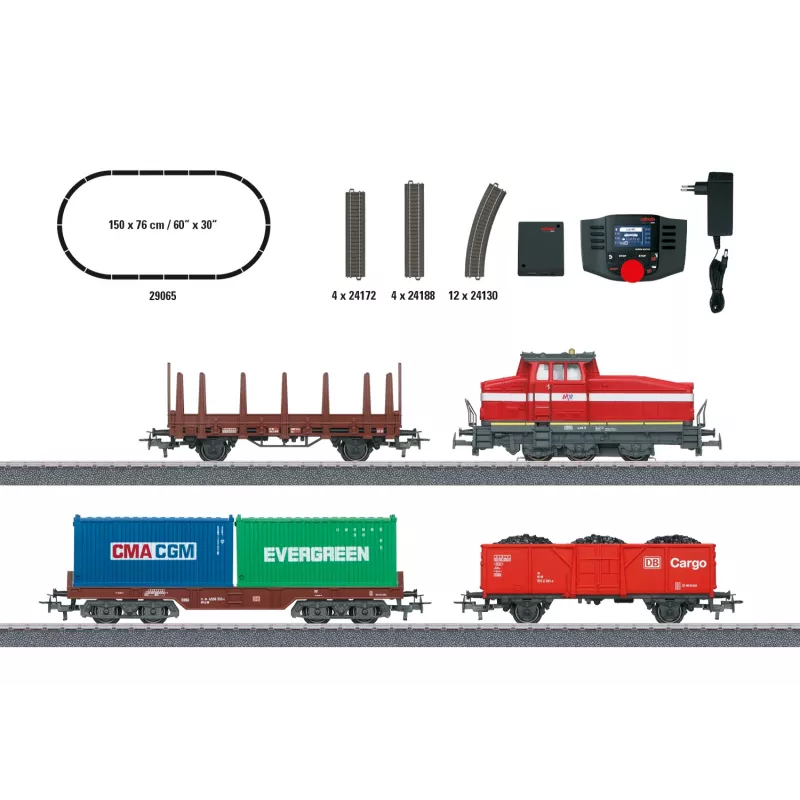 Märklin 29065 H0 skaitmeninis pradinis rinkinys „Modern Shunting Operation“ su DHG 500