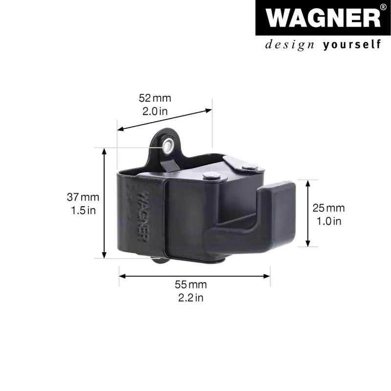 Wagner design yourself WH 2098 vienkartinis kablys, juodas, 2 vienetai (15209802)
