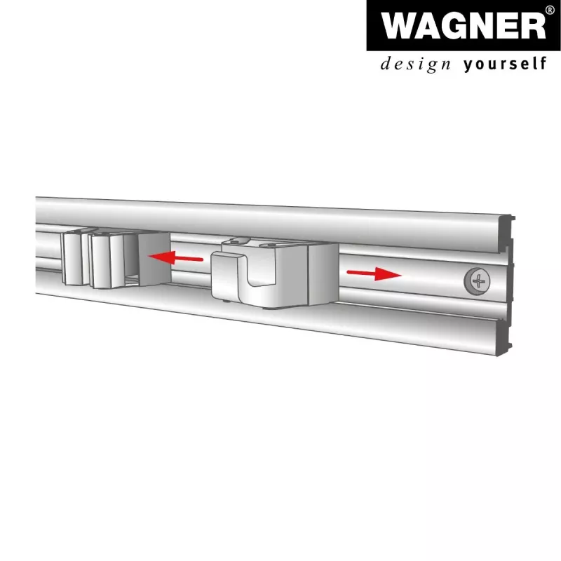 Wagner design yourself WH 2098 vienkartinis kablys, juodas, 2 vienetai (15209802)