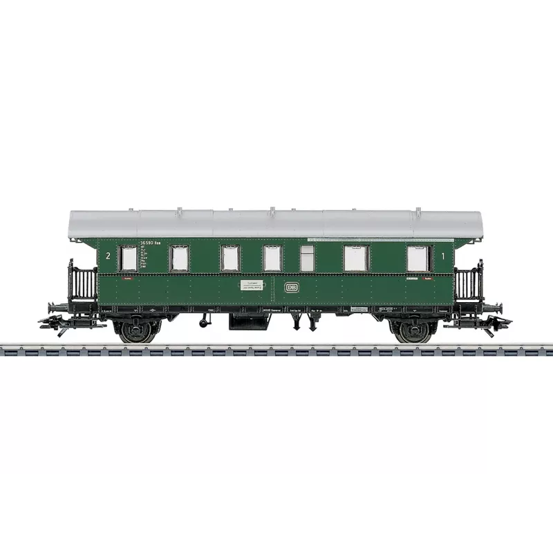 Märklin 4313 H0 greitasis keleivinis vagonas Büm 234, 2 klasė, DB, IV epocha, vandenyno mėlyna/ smėlio spalvos