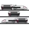Märklin TGV Duplex H0 5 dalių skaitmeninis traukinio rinkinys su Mobile Station 2, baltas/juodas 029406