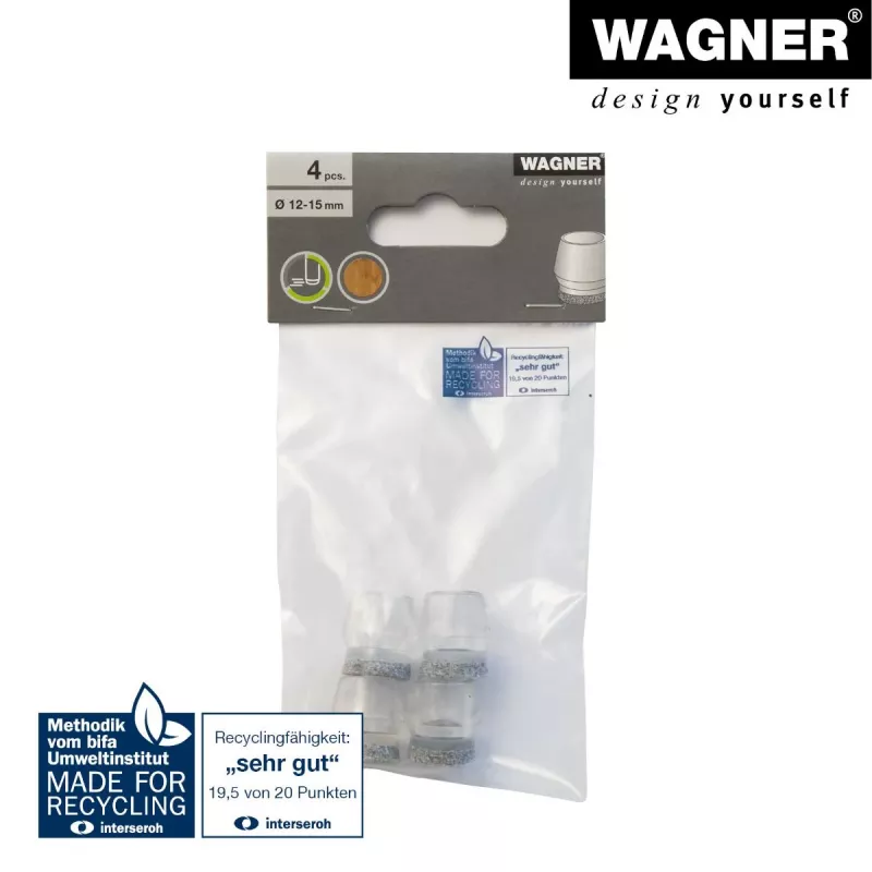 Wagner design yourself EH 0555 kėdės kojelių antgaliai, plastikiniai, Ø 14-17 mm, 4 vnt. (15055599)