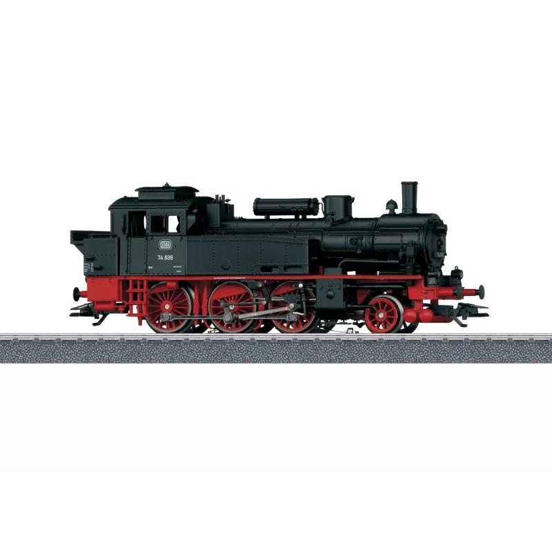 Märklin 36740 HO dyzelinis lokomotyvas DB 212 klasė (V 100) juodas/raudonas su mfx+ skaitmeniniu garsu