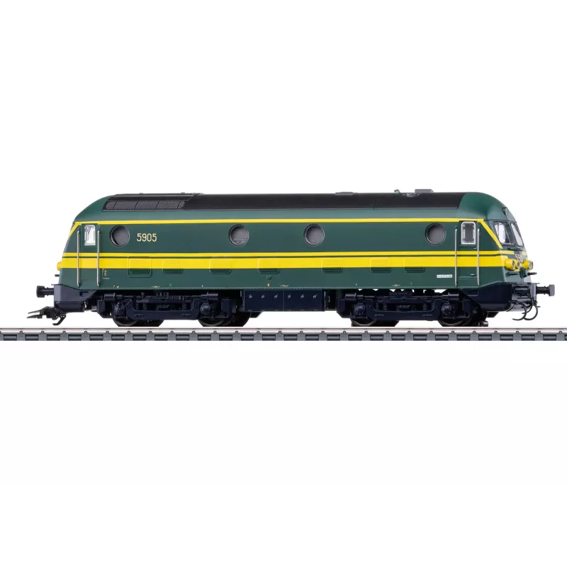 Märklin 37279 H0 SNCB 59 serijos dyzelinis lokomotyvas su mfx+ dekoderiu ir LED apšvietimu