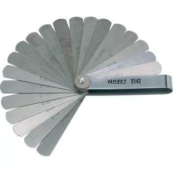 HAZET 2147 jautrusis matuoklis, 13 plokštelių, 0,05-1,00 mm, metrinė sistema
