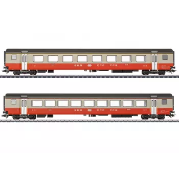 Märklin 42191 H0 „Swiss Express“ SBB 2 vagonų keleivinis sąstatas