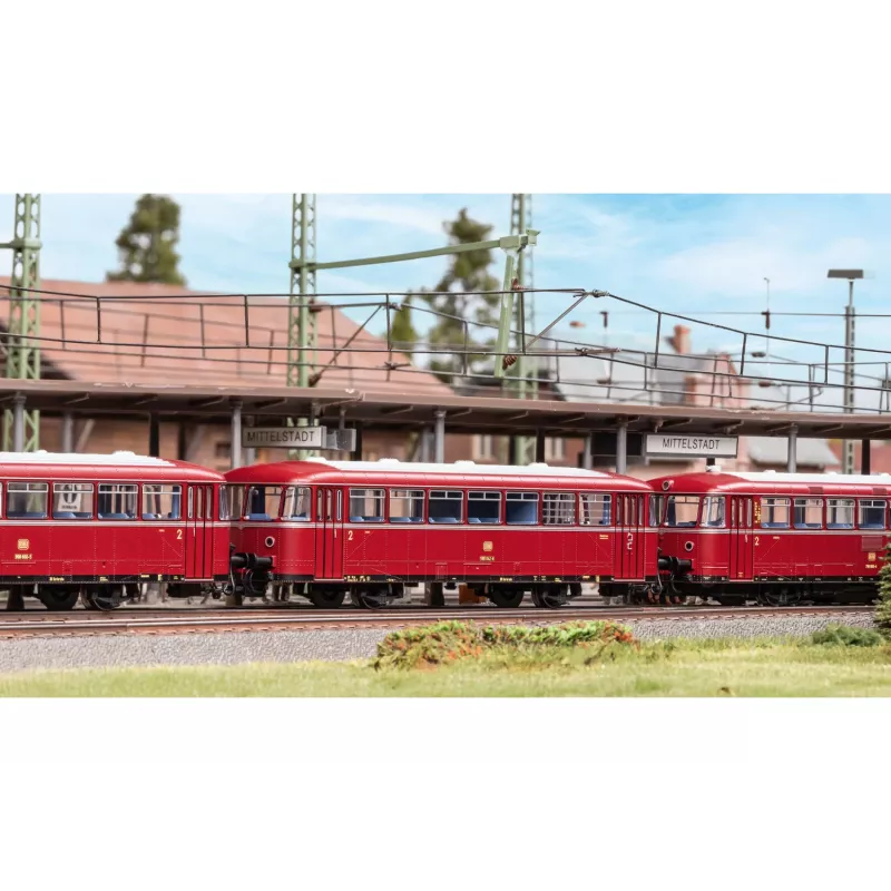 Märklin 041981 H0 DB 998.0 klasės bėginio autobuso priekaba su tarnybiniu skyriumi