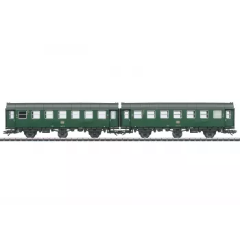 Märklin 43186 H0 perstatyti vagonai, 2 klasė, DB IV epocha, 2 vnt.