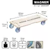 Wagner design yourself Transport Roller MM 1325 beržo fanera 590 x 290 x 110 mm iki 300 kg (20132501)