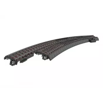 Märklin 24771 C Track lenktas iešmas į kairę, H0 skalė, rankinis, juodas paklotas