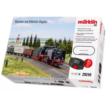 Märklin 29249 H0 skaitmeninis pradinis rinkinys - vietinis krovininis traukinys su DB 24 klasės garvežiu