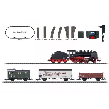 Märklin 29249 H0 skaitmeninis pradinis rinkinys - vietinis krovininis traukinys su DB 24 klasės garvežiu