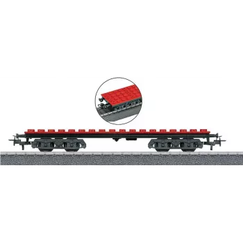 Märklin 44734 H0 statybinių kaladėlių vagonas, juodas/raudonas