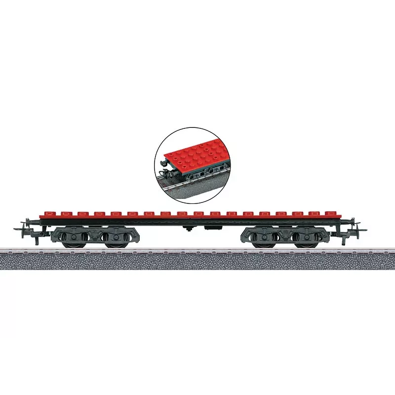 Märklin 44734 H0 statybinių kaladėlių vagonas, juodas/raudonas
