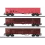 Märklin 047188 H0 rungų vagonas su rąstų kroviniu, IV epocha DB, 3 bėgių AC