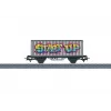 Märklin 44831 H0 uždengtas krovininis vagonas, Märklin Magazin metinis vagonas 2001, V epocha, AC, Relex sankabos
