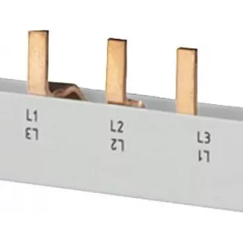 SIEMENS kaištinė šyna 4x3 fazių 5ST3645, 12 modulių, 63 A, 400 V, 10 mm², visiškai izoliuota