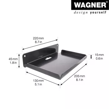 Wagner design yourself sieninis laikiklis WH 2088 juodas (15208801)