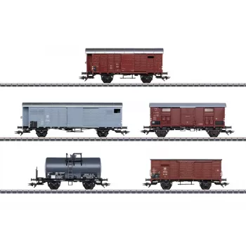Märklin 46575 H0 BLS Ae 6/8 5 vagonų krovininis traukinio rinkinys