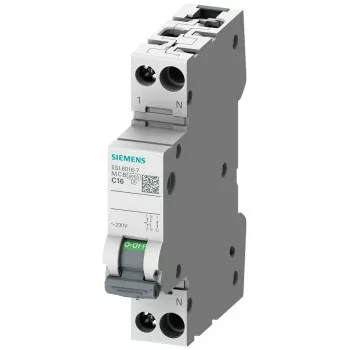 Siemens SENTRON 5SL6010-6 automatinis jungiklis, 1P+N, C10, 230V, 6kA