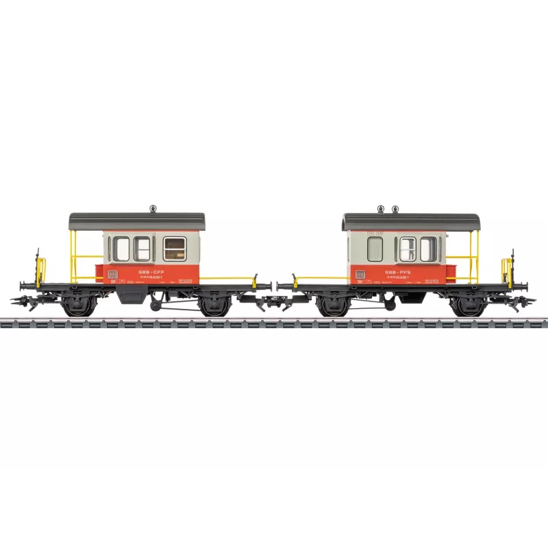 Märklin 46850 H0 SBB Sputnik 2 vagonų slankiųjų sienų rinkinys