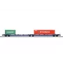 Märklin 47474 Sdggmrss dvigubos kišenės vagonas H0 1:87 kobalto mėlyna 393 mm