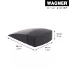 Wagner design yourself EH 5150 grindininis durų stabdiklis, cinko lydinio ir plastiko, matinis nikelis, 45 mm aukščio, 15515011