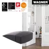 Wagner design yourself EH 5150 grindininis durų stabdiklis, cinko lydinio ir plastiko, matinis nikelis, 45 mm aukščio, 15515011